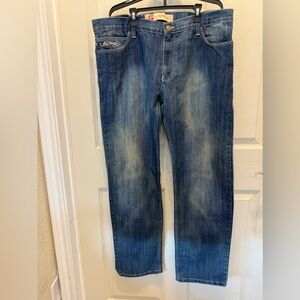 Ed Hardy Relaxed Fit Blue Jeans